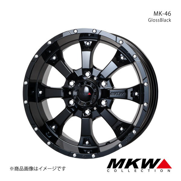 MKW MK-46 FJクルーザー GSJ15W アルミホイール1本【17×8.0J 6-139.7 +25 グロスブラック】TRISTAR トライスター