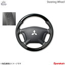 REAL レアル ステアリング MITSUBISHI/ミツビシ デリカD：5 CV#W オリジナルシリーズ ガングリップ ピアノブラック ブラックステッチ