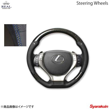 REAL レアル ステアリング LEXUS/レクサス RX ハイブリッド 10系 後期 レクサスシリーズ ガングリップ ブラックカーボン シフトマークタイプ