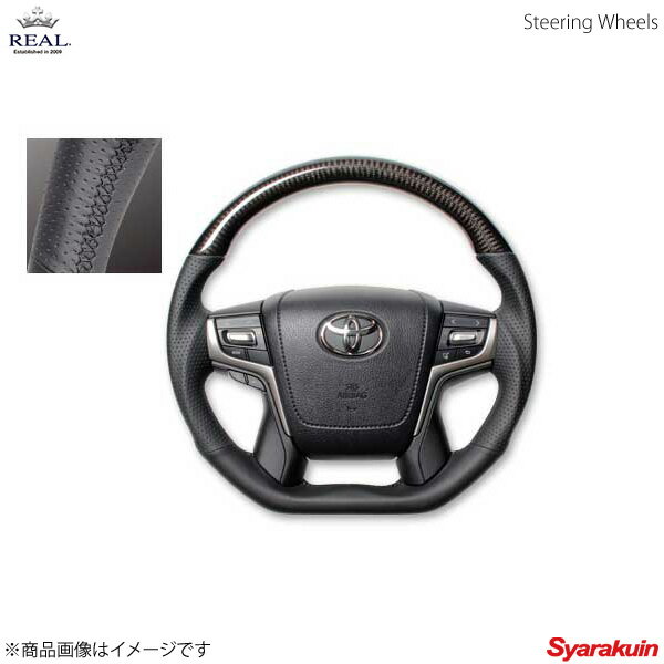 REAL レアル ステアリング TOYOTA/トヨタ ランドクルーザープラド 150系 後期 プレミアムシリーズ ガン..