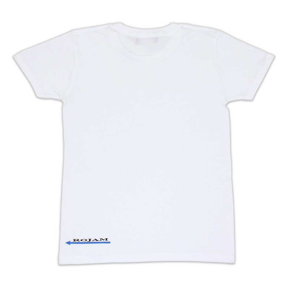 ROJAM ロジャム Tシャツ ホワイト レディースモデル ホワイト×ブラック×ブルー サイズ：150 70-T182-1150
