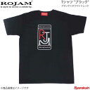 ROJAM ロジャム Tシャツ ブラック ユニセックスモデル ブラック×ホワイト×レッド サイズ：L 70-T182-2L