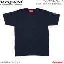 ROJAM ロジャム Tシャツ ネイビー ユニセックスモデル/レディースモデル ネイビー×ホワイト×ネオンイエロー サイズ：XL 70-T201-3XL