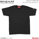 ROJAM ロジャム Tシャツ ブラック ユニセックスモデル/レディースモデル ブラック×ホワイト×ネオングリーン サイズ：L 70-T202-2L