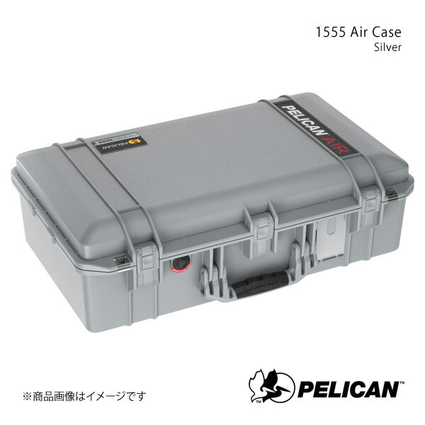 PELICAN ペリカン プロテクターツールケース エアケース シルバー 4.1kg 1555 Air Case With Foam Silver 19428175603