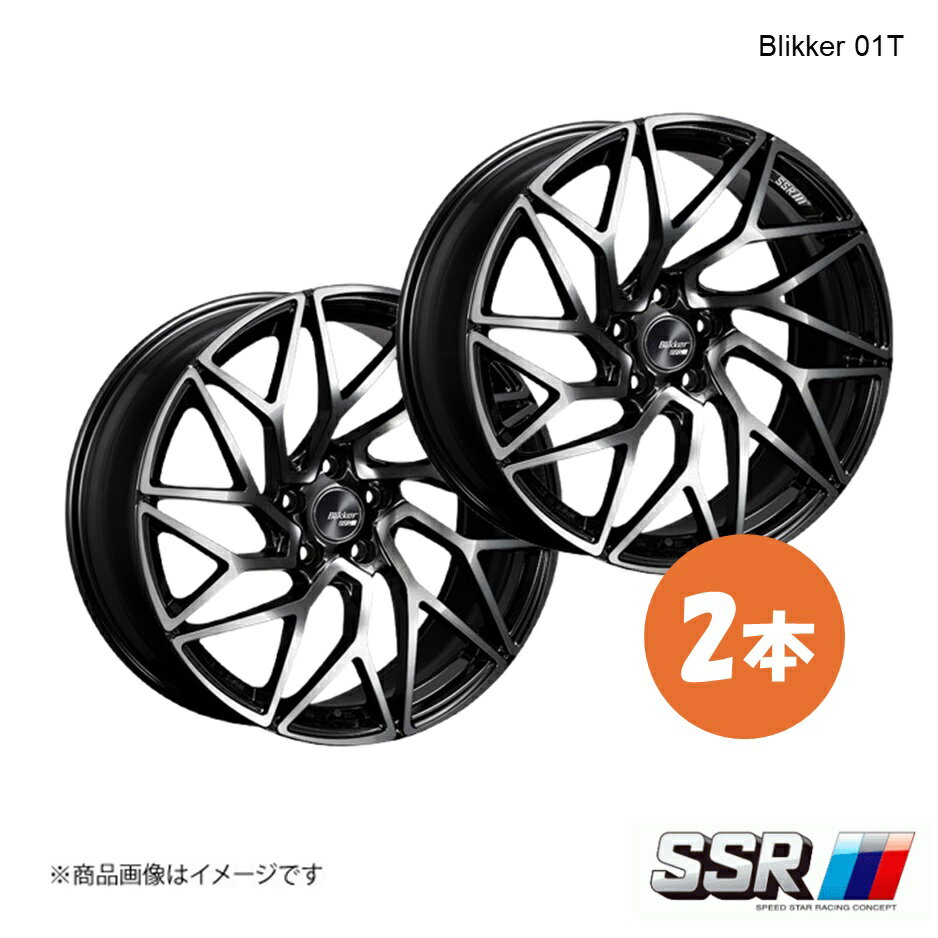 SSR エスエスアール Blikker 01T ホイール 2本 NX AYZ15 300h/F SPORT/エアセンサー装着車【19×8.5J 5-114.3 INSET38 アッシュブラック】