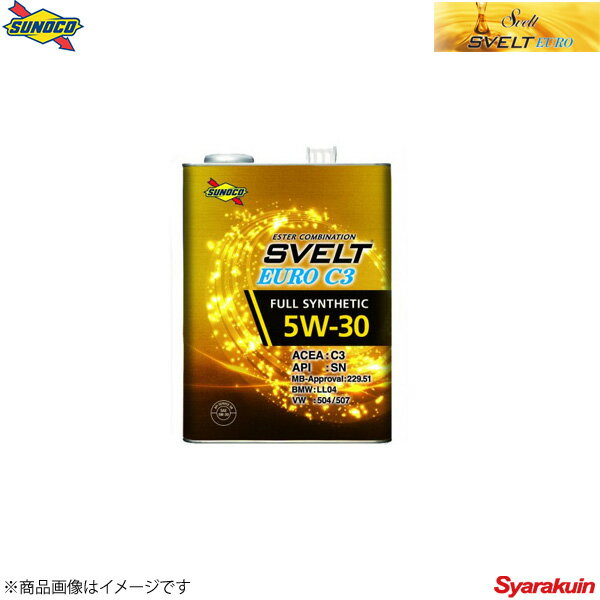 SUNOCO Υ SVELT EURO꡼ 󥸥󥪥 C3 5W-30 4L4פ򸫤