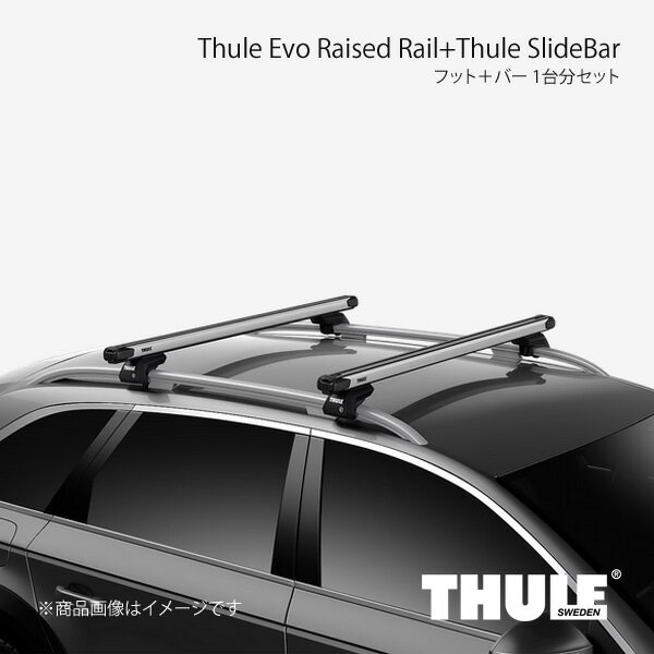 THULE スーリー フット＋バー 1台分セット エヴォレイズドレール+スライドバー Volkswagen Touareg 7P# 710410+892