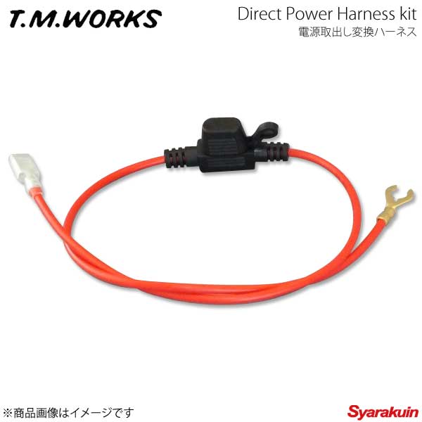 T.M.WORKS ティーエムワークス バッテリープラスターミナル電源取出し変換ハーネス 8mmターミナル仕様 DP025