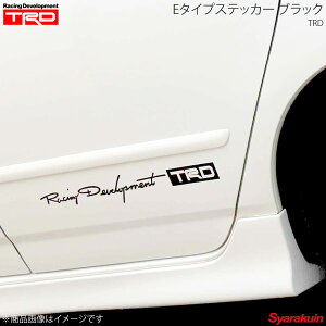 TRD ティー・アール・ディー Eタイプステッカー 小 ブラック 86 ZN6