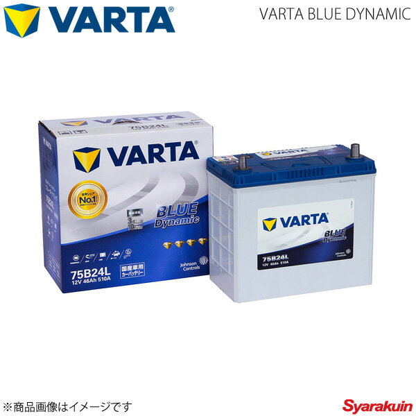 VARTA/ファルタ エクストレイル DBA-NT31 MR20DE 2007.08- VARTA BLUE DYNAMIC 75B24L 新車搭載時:65B24L