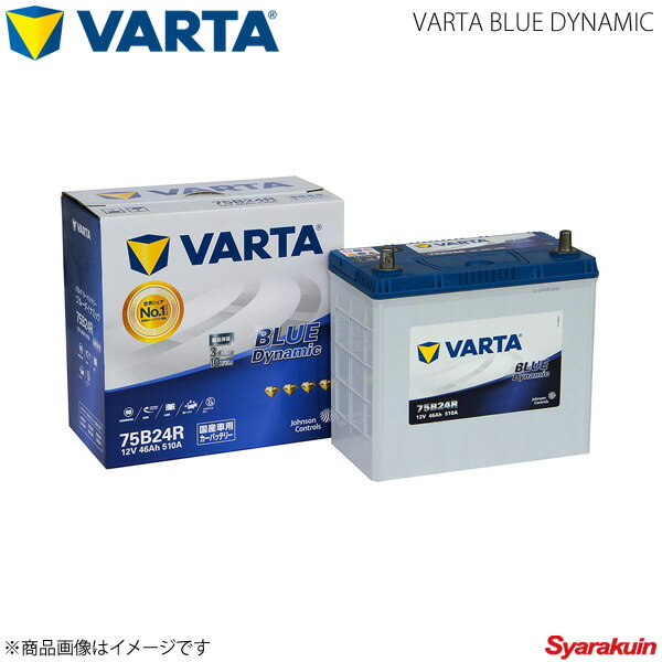 VARTA/ファルタ マーク2ブリット TA-JZX115W 1JZGE 2002.01-2007.06 VARTA BLUE DYNAMIC 75B24R 新車搭載時:46B24R