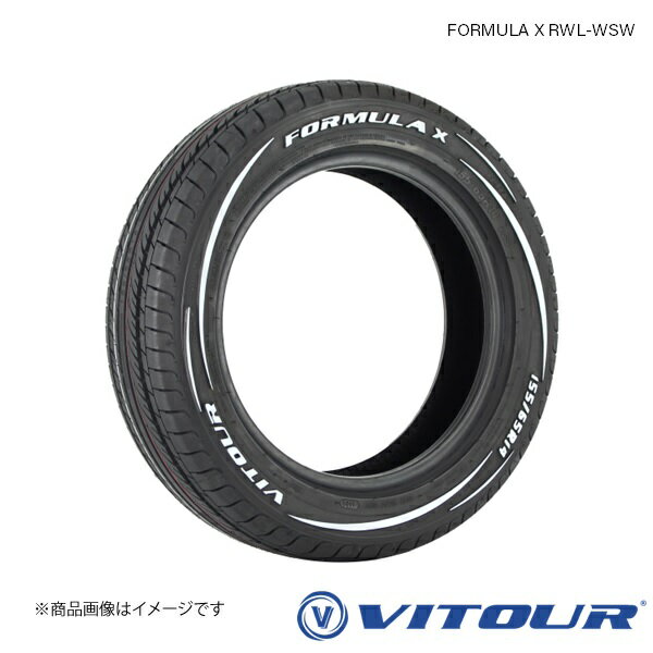 VITOUR FORMULA X RWL-WSW 195/65R15 91V 4本 夏タイヤ サマータイヤ レイズドホワイトレター ヴィツァー フォーミュラX