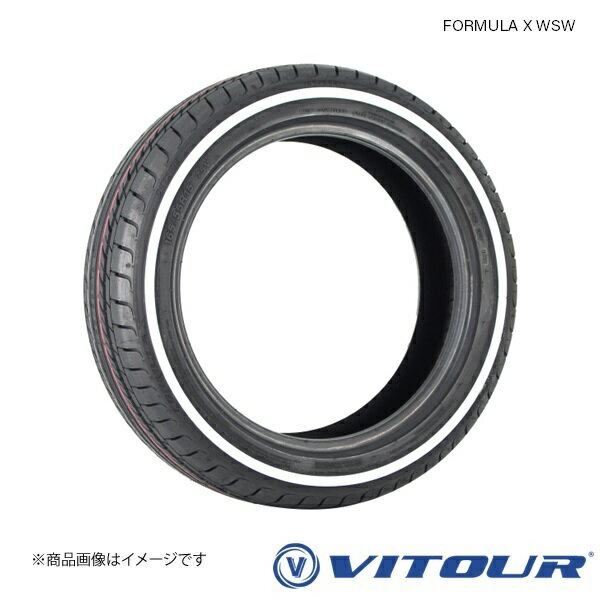 VITOUR FORMULA X WSW 195/55R15 85H 2本 夏タイヤ サマータイヤ ホワイトリボン ヴィツァー フォーミュラX