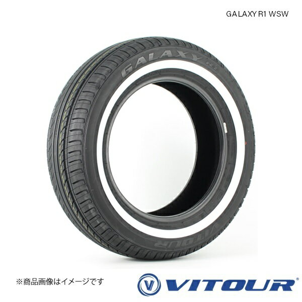 VITOUR GALAXY R1 WSW 185/70R13 91H 2本 夏タイヤ サマータイヤ ホワイトリボン ヴィツァー ギャラクシーR1