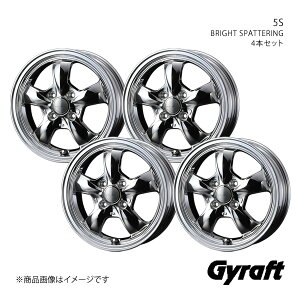 Gyraft/5S å 130 15 䥵(185/60-15) ߥۥ4ܥåȡ155.5J 4-100 INSET42 BRIGHT SPATTERING00414284