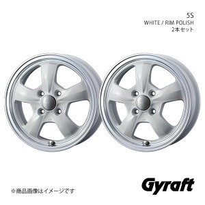 Gyraft/5S å 130 15 䥵(175/65-15) ߥۥ2ܥåȡ155.5J 4-100 INSET42 WHITE/RIM POLISH00414272