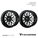 NOVARIS/ASSETE M1 アリスト 160系 FR アルミホイール2本セット【18×7.5J 5-114.3 INSET38 BLACK/GOLDピアス】0041062×2