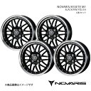 NOVARIS/ASSETE M1 ランサーエボリューション10 CZ4A ホイール 4本セット 0041085×4【18×8.0J 5-114.3 INSET42 BLACK/RIM POLISH】(2)
