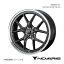 NOVARIS/ASSETE S1 エクストレイル T33 4WD アルミホイール1本【18×7.5J 5-114.3 INSET38 GUN-META/RIM POLISH】0041331