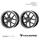 NOVARIS/ASSETE S1 RVR GA3W/GA4W 18インチ車 ホイール 2本セット 0041348×2【20×8.5J 5-114.3 INSET45 GUN-META/RIM POLISH】