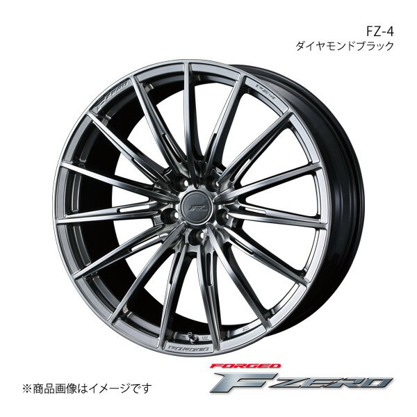 F ZERO/FZ-4 RENAULT メガーヌ DZF4R ルノースポール アルミホイール1本【19×8.0J 5-114.3 INSET45 ダイヤモンドブラック】0039836