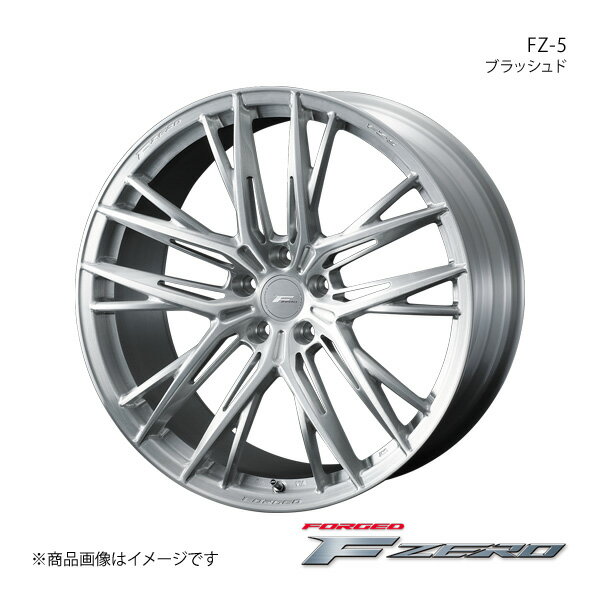 F ZERO/FZ-5 RENAULT メガーヌ DZF4R ルノースポール アルミホイール1本【18×8.0J 5-114.3 INSET43 ブラッシュド】0040760