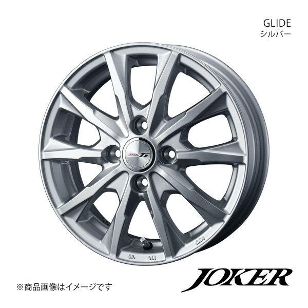 JOKER/GLIDE ミラココア L675系 アルミホイール4本セット【14×4.5J4-100 INSET45 シルバー】0039602×4