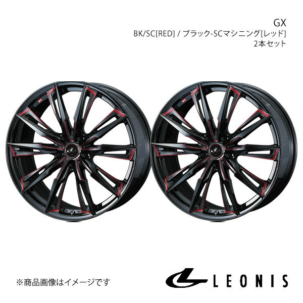 LEONIS/GX RC 10 2022/12 RC350 F SPORT/RC300 F SPORT/RC200t F SPORT ߥۥ2ܥåȡ208.5J 5-114.3 INSET45 BK/SC[RED]00393992