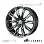 LEONIS/GX スカイライン V36セダン 4WD アルミホイール1本【17×7.0J 5-114.3 INSET42 BMCMC(ブラックメタルコート/ミラーカット)】0039359