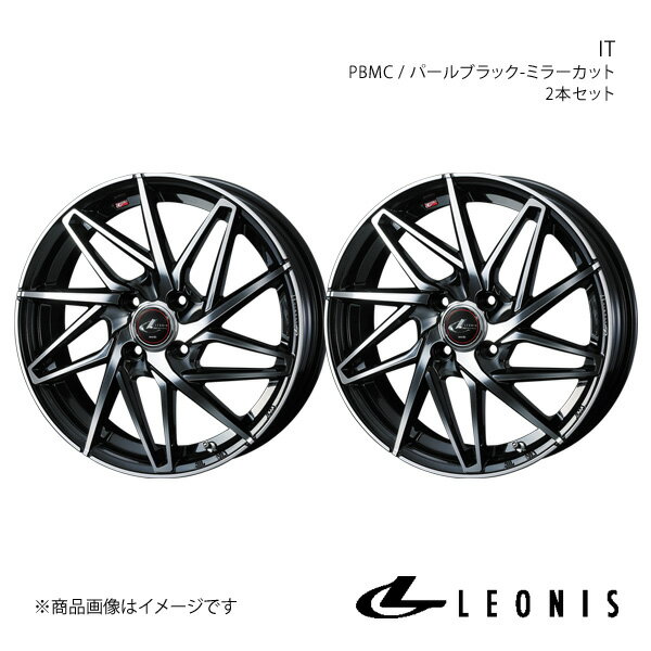 LEONIS/IT アトレーワゴン S320系 アルミホイール2本セット【14×4.5J 4-100 INSET45 PBMC】0040552×2