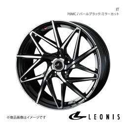 LEONIS/IT セレナ C25 アルミホイール1本【17×7.0J 5-114.3 INSET47 PBMC(パールブラック/ミラーカット)】0040598