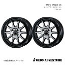 WEDS-ADVENTURE/MUD VANCE 06 スペイド 140系 FF 15インチ車 ホイール 2本セット 0039817×2【16×6.0J 4-100 INSET40 MAT BLACK POLISH】(2)