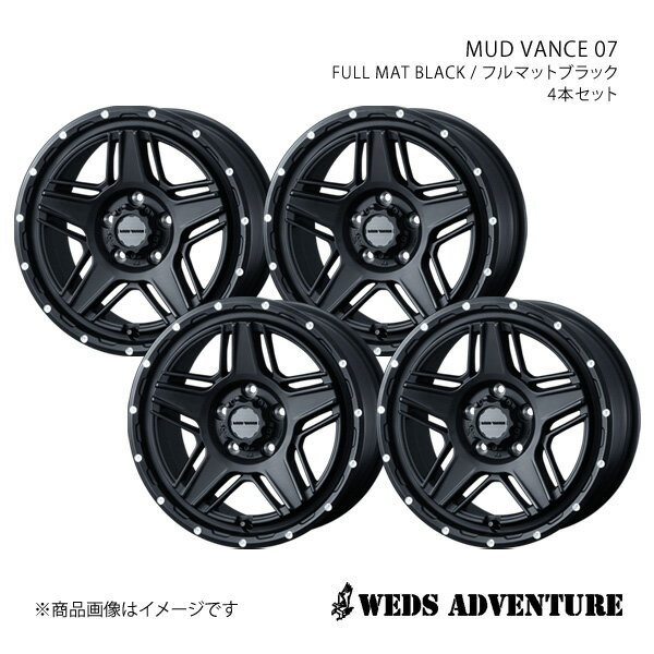 WEDS-ADVENTURE/MUD VANCE 07 アルファード 30系 2.5L車 ホイール 4本セット 0040537×4【17×7.0J 5-114.3 INSET40 FULL MAT BLACK】