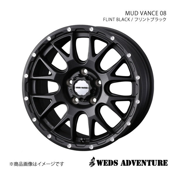 WEDS-ADVENTURE/MUD VANCE 08 デリカD:5 CV1W アルミホイール4本セット【18×7.5J 5-114.3 INSET35 FLINT BLACK】0041133×4