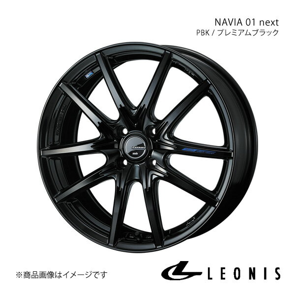 LEONIS/NAVIA 01 next ミライース LA300系 アルミホイール4本セット【15×4.5J4-100 INSET45 PBK】0039678×4