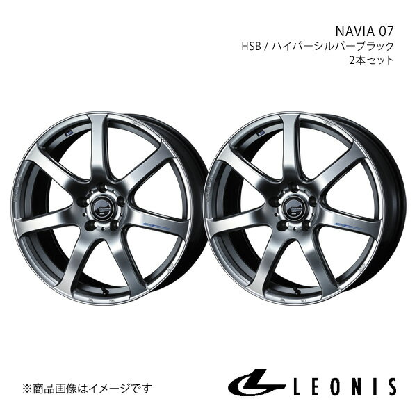 LEONIS/NAVIA 07 Mercedes Benz Cクラスセダン W205 C200 AMGライン アルミホイール2本セット【18×8.0J 5-112 INSET42 HSB】0040100×2