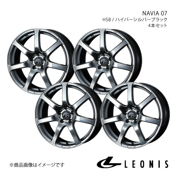 LEONIS/NAVIA 07 Mercedes Benz Cクラスセダン W205 C180(AMGライン除く) アルミホイール4本セット【18×8.0J 5-112 INSET42 HSB】0040100×4