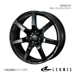 LEONIS/NAVIA 07 エスクァイア 80系 アルミホイール1本【17×6.5J 5-114.3 INSET53 PBK(プレミアムブラック)】0039564