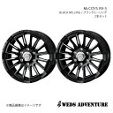 WEDS-ADVENTURE/McCOYS RV-5 ハイエースワゴン 200系 ジャストロー除く アルミホイール2本セット【16×6.5J 6-139.7 INSET38 BLACK MILLING】0040983×2