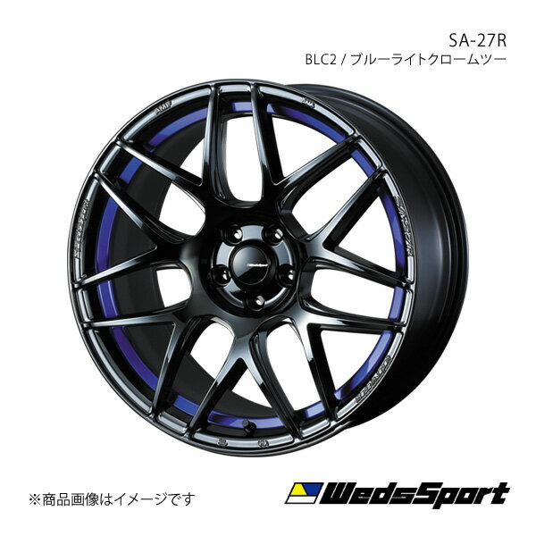 WedsSport/SA-27R フーガ Y51 FR アルミホイール1本【18×8.5J 5-114.3 INSET35 BLC2】0074235