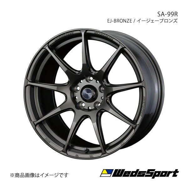 WedsSport/SA-99R RENAULT ルーテシア RM5M アルミホイール1本【17×7.0J 5-114.3 INSET53 EJ-BRONZE】0073890