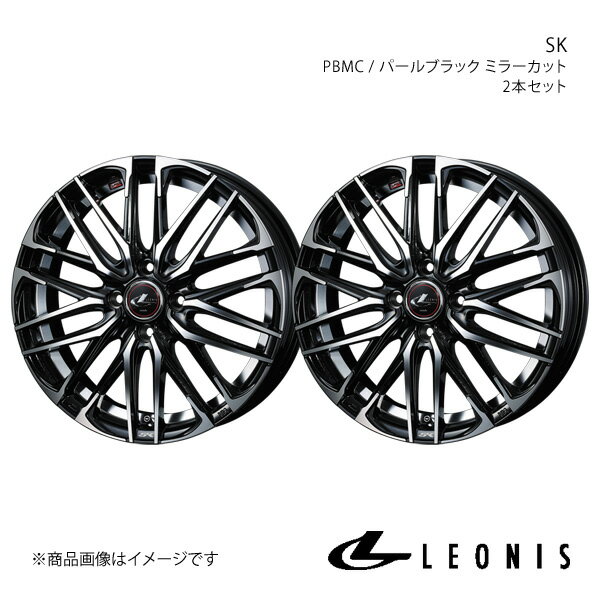 LEONIS/SK ウェイク LA700系 アルミホイール2本セット【14×4.5J 4-100 INSET45 PBMC】0039044×2