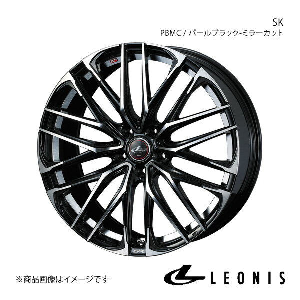 LEONIS/SK エスクード YD21S/YE21S アルミホイール1本【18×7.0J 5-114.3 INSET47 PBMC(パールブラック ミラーカット)】0038329