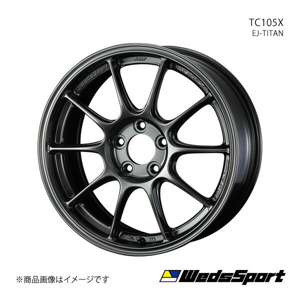 WedsSport/TC105X GT-R R33 アルミホイール1本【18×9.5J 5-114.3 INSET35 EJ-TITAN】0073542