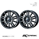 Zamik/Tito パッソ 30系 FF ホイール 2本セット 0037583×2【14×5.5J 4-100 INSET38 ディープメタル】(2)
