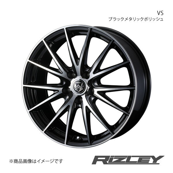 RiZLEY/VS フーガ Y50 4WD アルミホイール1本【18×8.0J 5-114.3 INSET45 ブラックメタリックポリッシュ】0039432