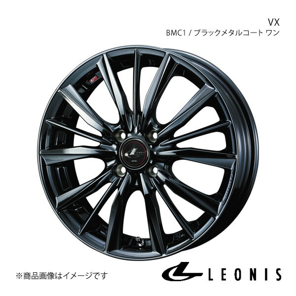 LEONIS/VX アトレーワゴン S320系 アルミホイール1本【16×5.0J 4-100 INSET45 BMC1(ブラックメタルコート ワン)】0039251