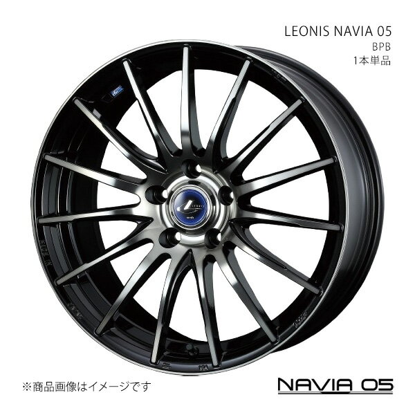 NAVIA 05 インプレッサWRX STI GRB・GRF・GVB・GVF(4ポットキャリパー) アルミホイール 1本単品 0036281【18×8J 5-114.3 INSET42 BPB】