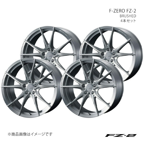 F-ZERO FZ-2 エフゼットツー ウィッシュ 10系/2.0Z アルミホイール4本セット 0039000×4【18×7.5J 5-100 INSET45 BRUSHED】(2)